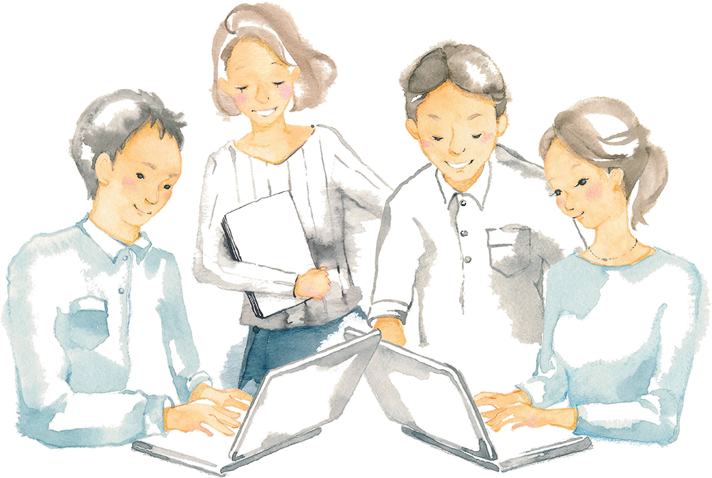 採用情報イラスト